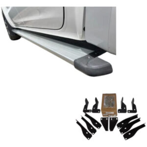 Estribos Planos Aluminio Con Soportes Original Vw Amarok Negro